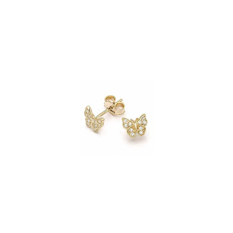 Schmetterlinge Ohrringe in 9 Karat Gold mit