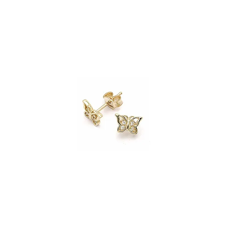 Schmetterlinge Ohrringe in 9 Karat Gold mit