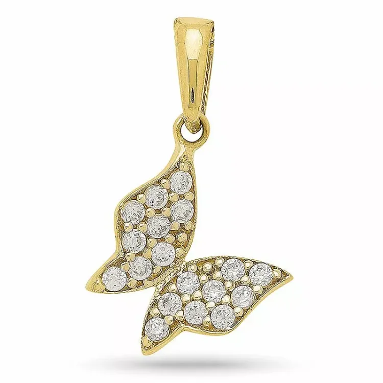 Schmetterlinge Anhänger aus 9 Karat Gold