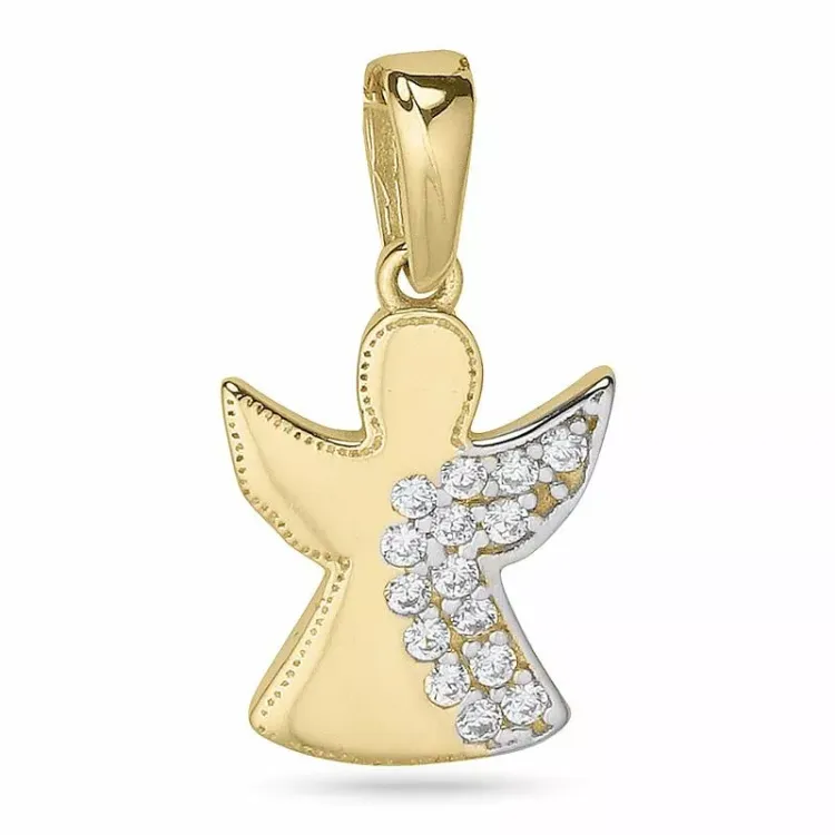 Engel anhänger aus 9 karat gold