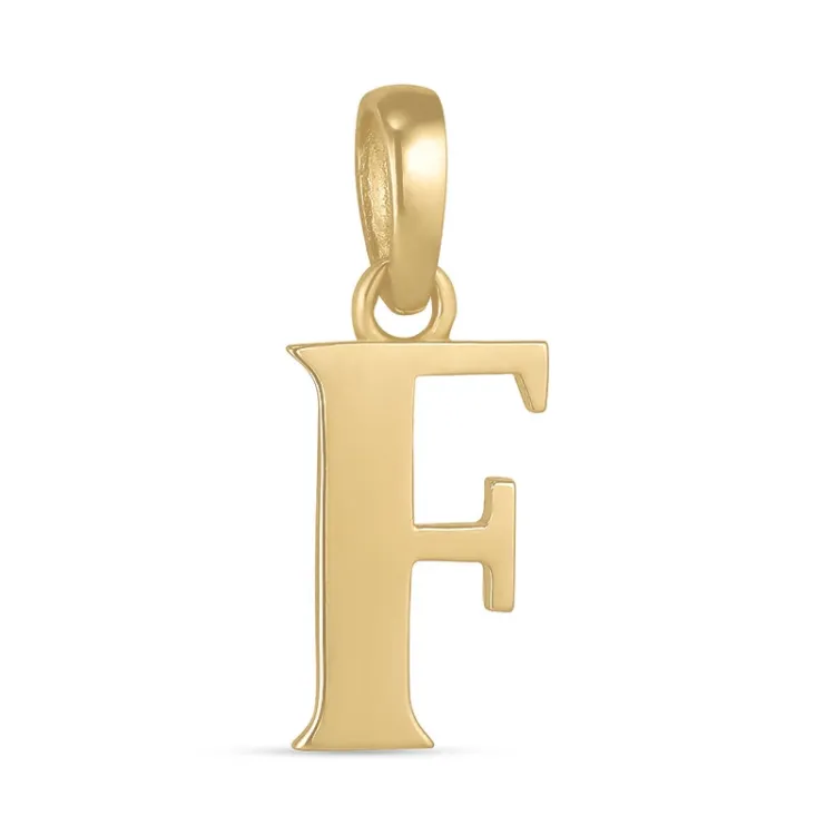 buchstab f Anhänger aus 9 Karat Gold - My Letter