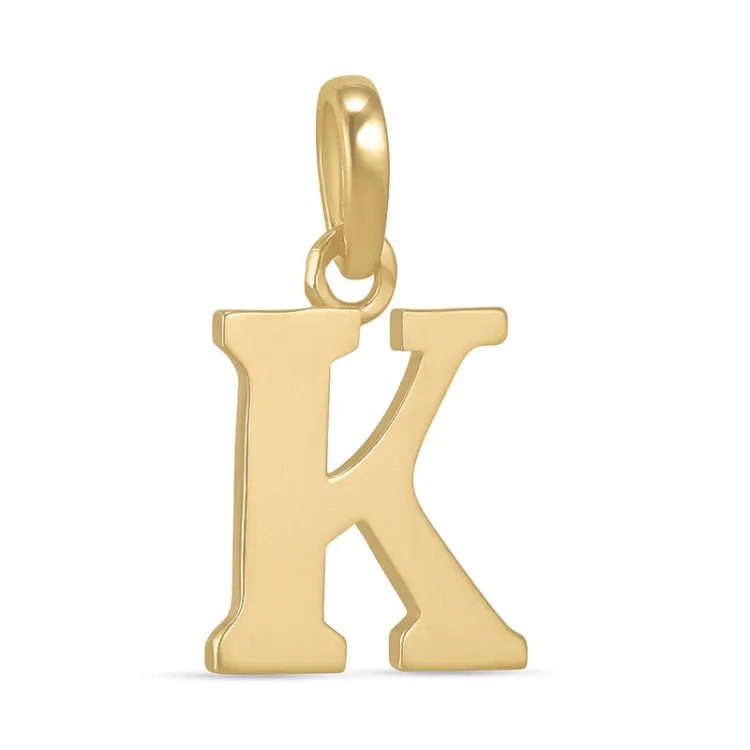 buchstab k Anhänger aus 9 Karat Gold - My Letter