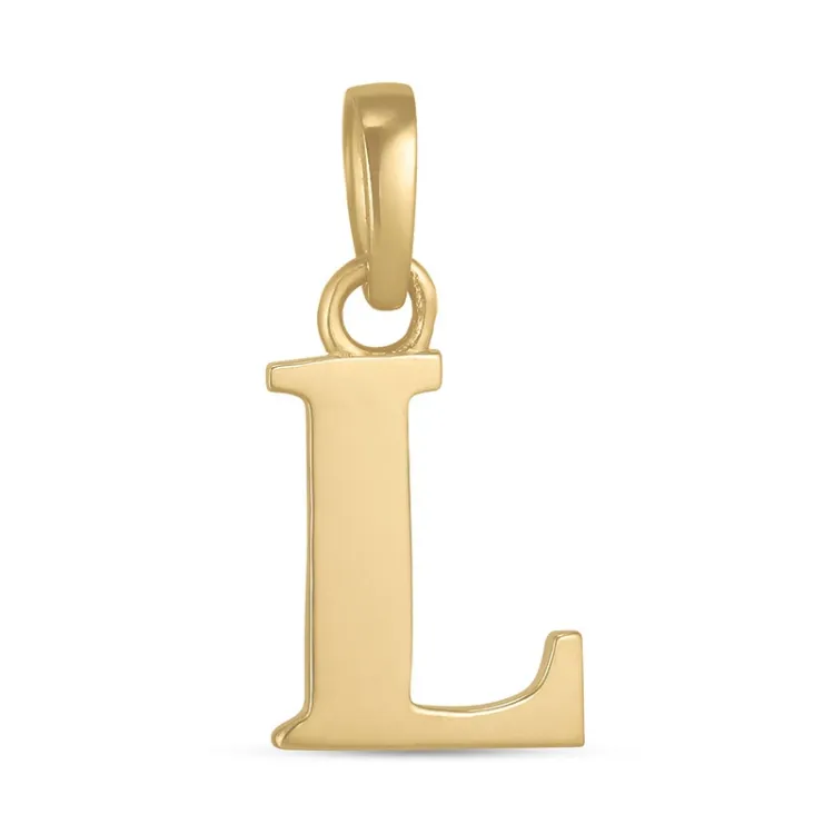 buchstab l Anhänger aus 9 Karat Gold - My Letter