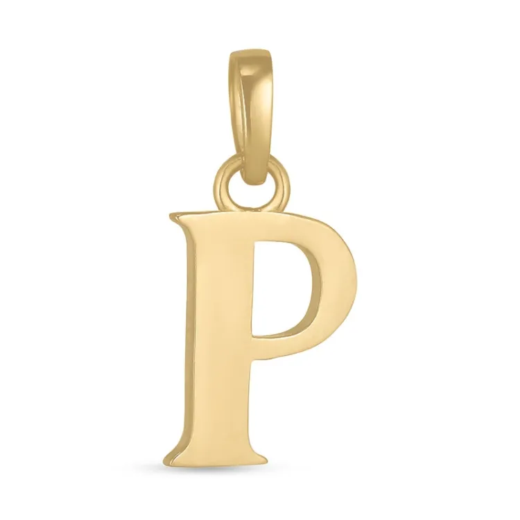 buchstab p Anhänger aus 9 Karat Gold - My Letter