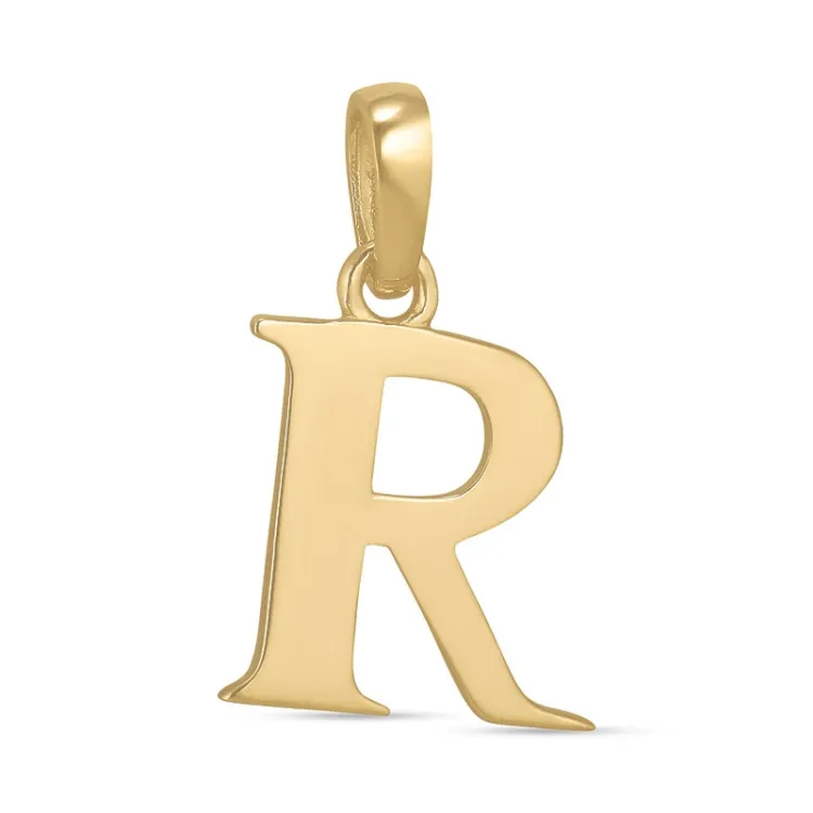 buchstab r Anhänger aus 9 Karat Gold - My Letter