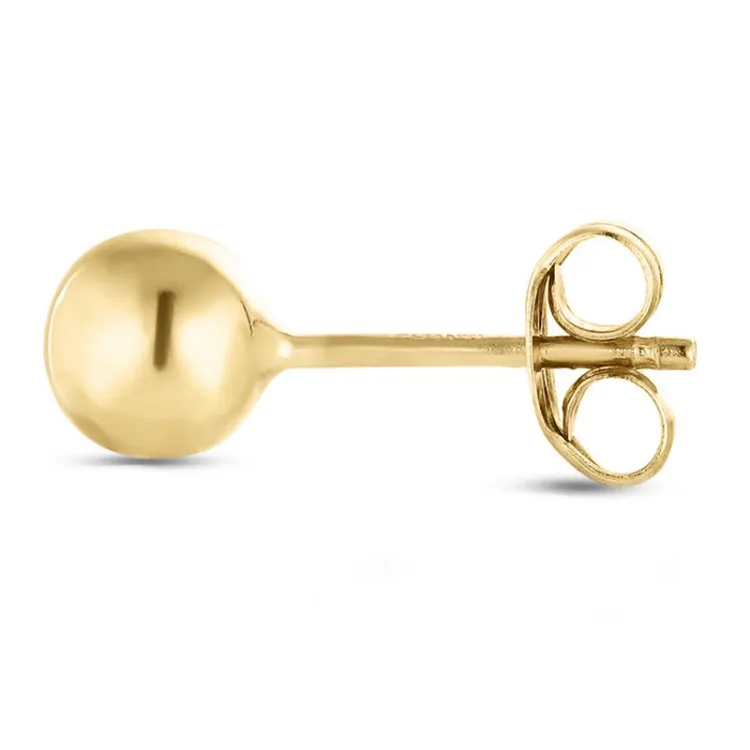 1/2 Paar 5 mm Ohrringe in 9 Karat Gold - Gold Collection