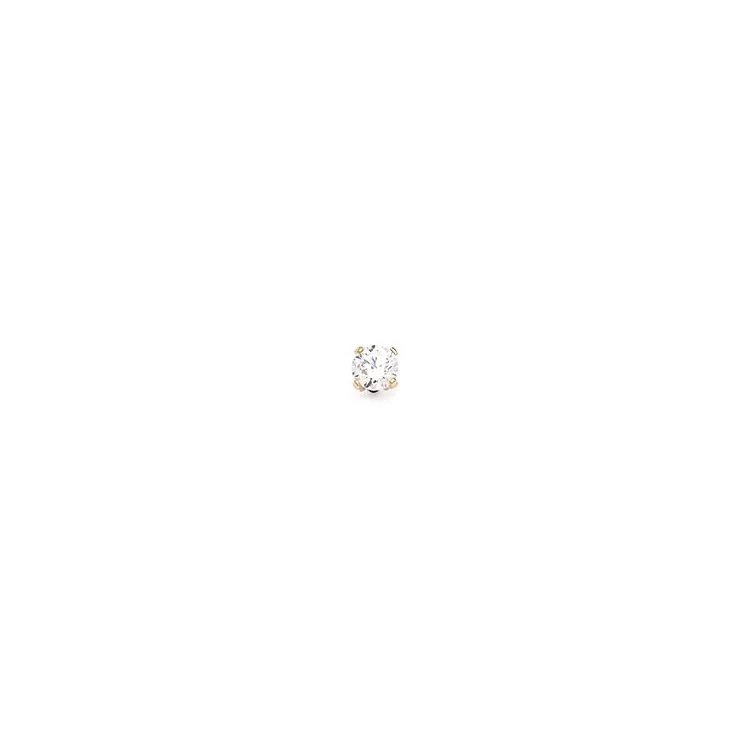 1/2 Paar Ohrringe in 9 Karat Gold mit Zirkon - Gold Collection