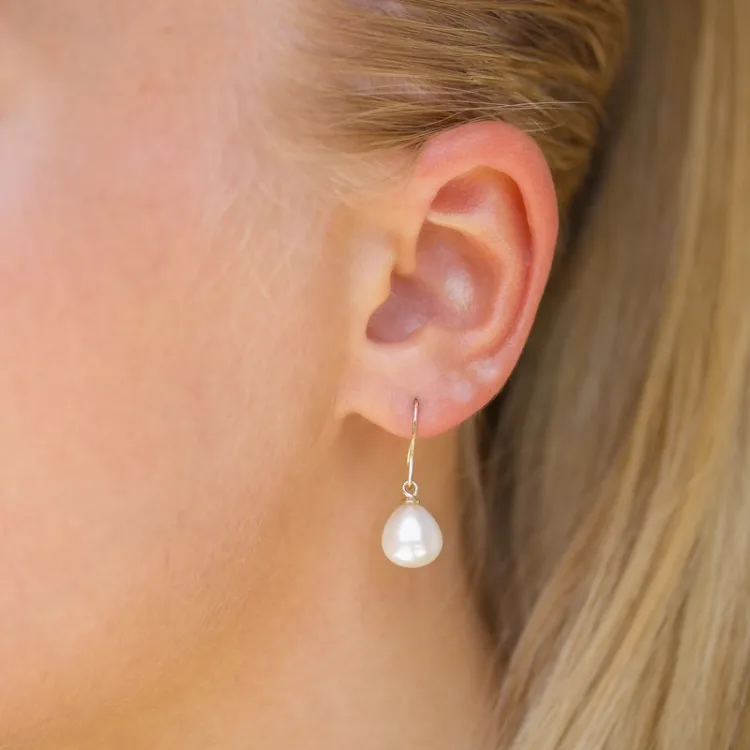 Perle Ohrringe in 9 Karat Gold - Gold Collection