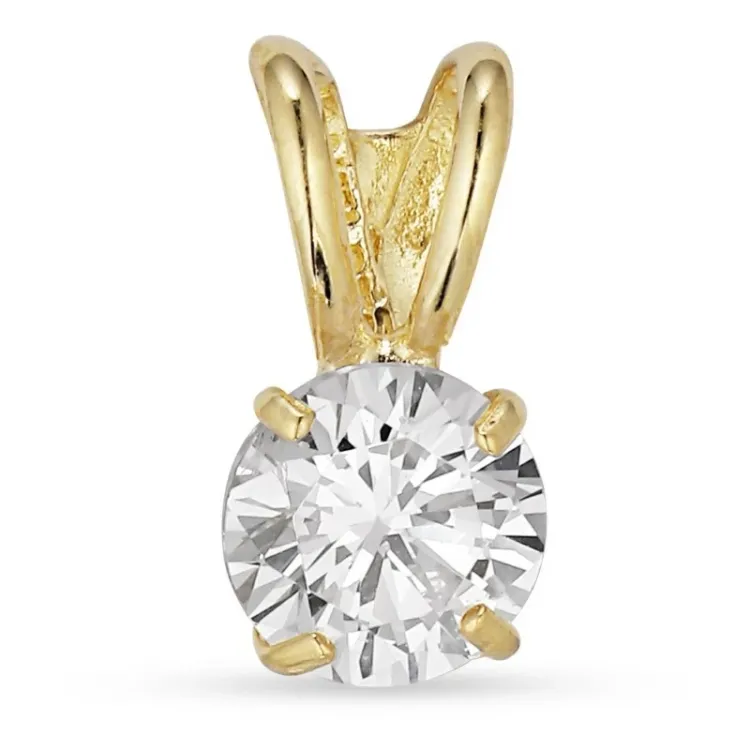 runder Anhänger aus 9 Karat Gold - Gold Collection
