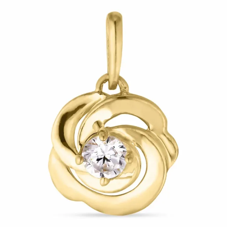 Blumen Anhänger aus 9 Karat Gold