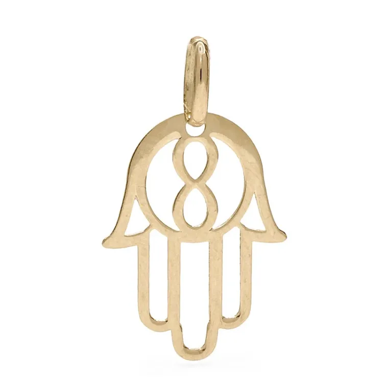 Hamsas Hand Anhänger aus 9 Karat Gold - Gold Collection