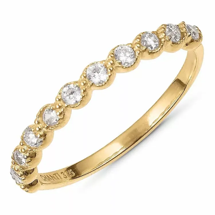 Zirkon Ring aus 9 Karat Gold