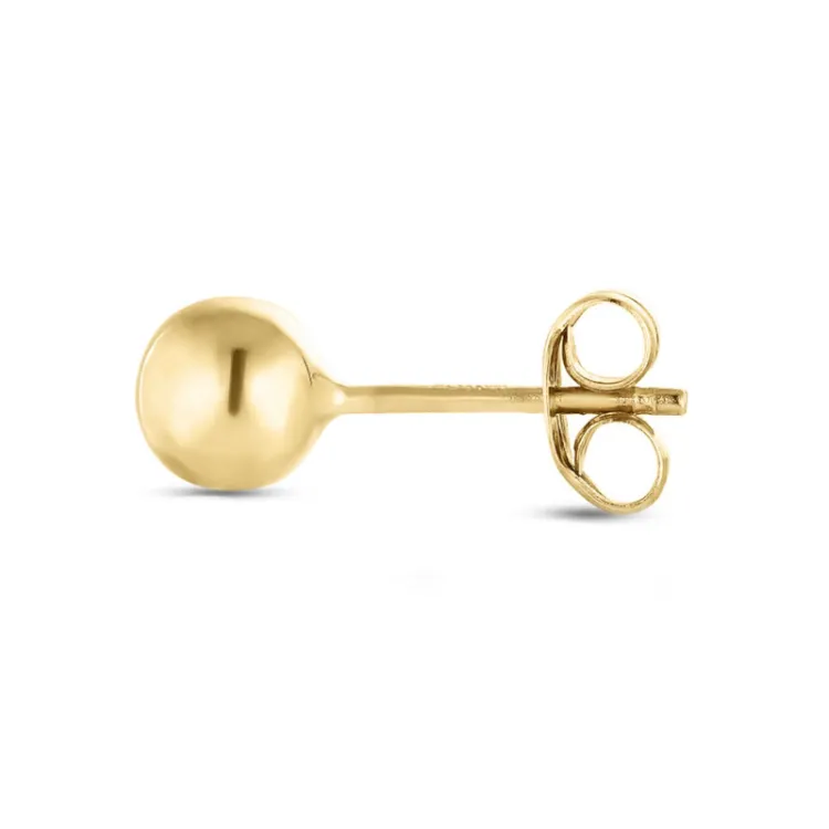 1/2 Paar 2 mm Ohrringe in 9 Karat Gold - Gold Collection