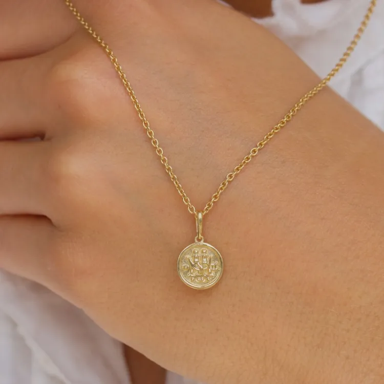 sternzeich zwillinge Anhänger aus 9 Karat Gold - Gold Collection