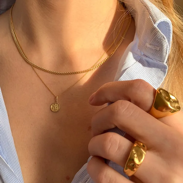 sternzeich zwillinge Anhänger aus 9 Karat Gold - Gold Collection