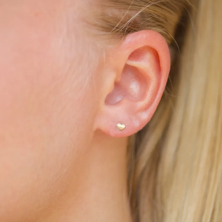 Herz helix piercing in 9 Karat Gold - Gold Collection