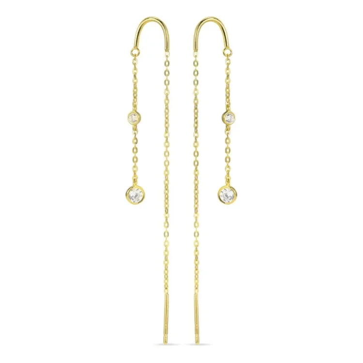 ketten ohrringe in 9 Karat Gold mit Zirkon - Gold Collection