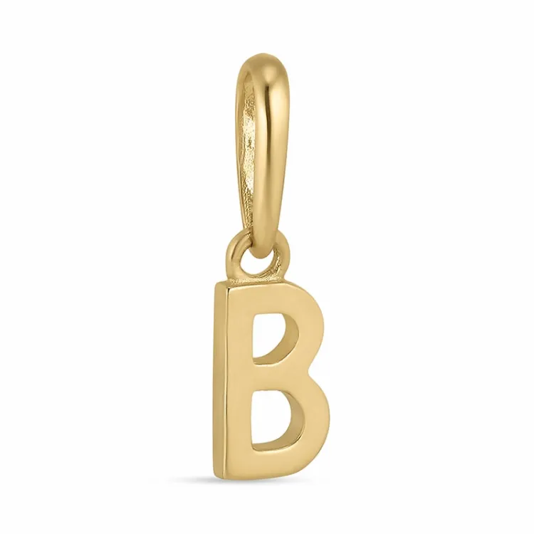 buchstab b Anhänger aus 9 Karat Gold - My Letter