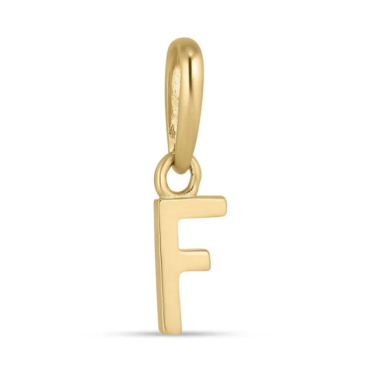 buchstab f Anhänger aus 9 Karat Gold - My Letter
