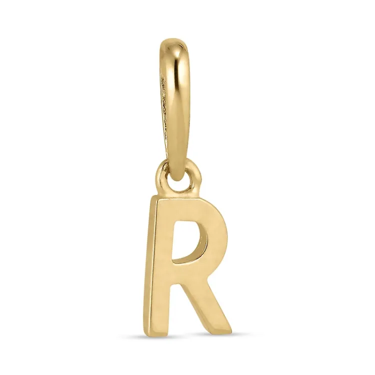 buchstab r Anhänger aus 9 Karat Gold - My Letter