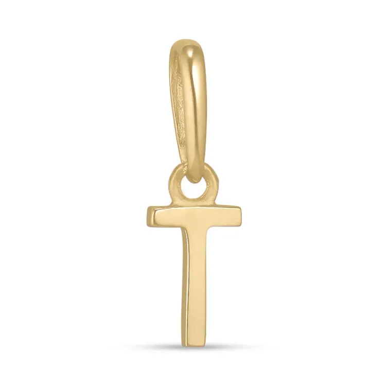 buchstab t Anhänger aus 9 Karat Gold - My Letter