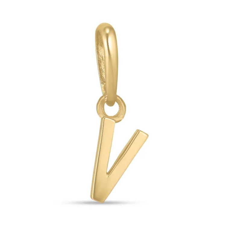 buchstab v Anhänger aus 9 Karat Gold - My Letter