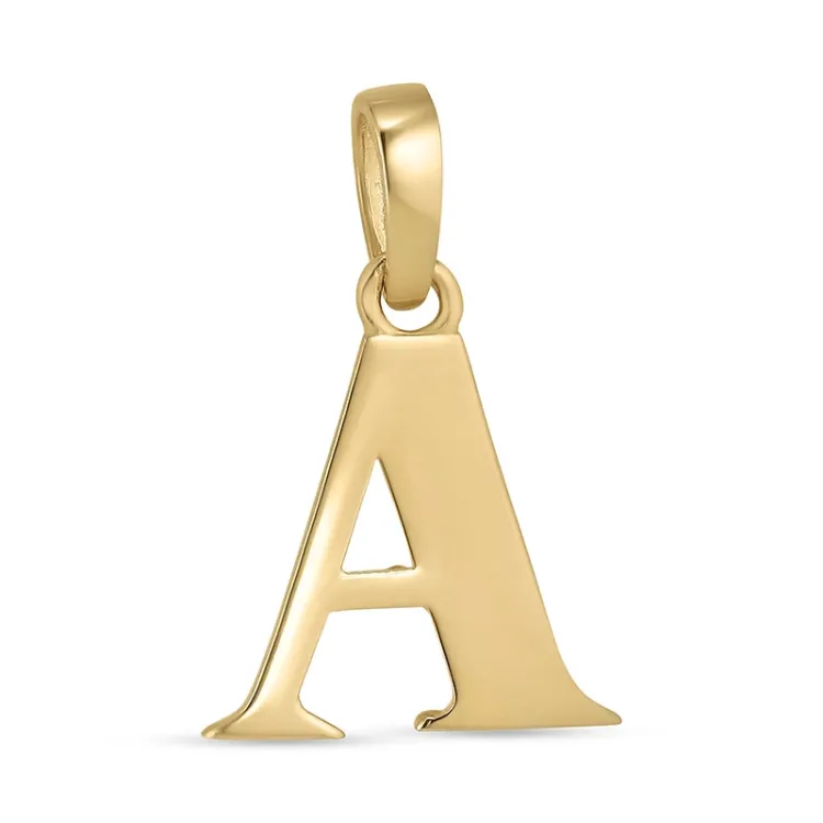 buchstab a Anhänger aus 9 Karat Gold - My Letter