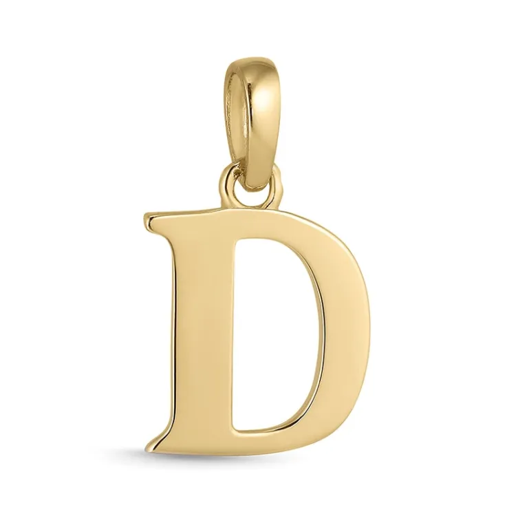buchstab d Anhänger aus 9 Karat Gold - My Letter