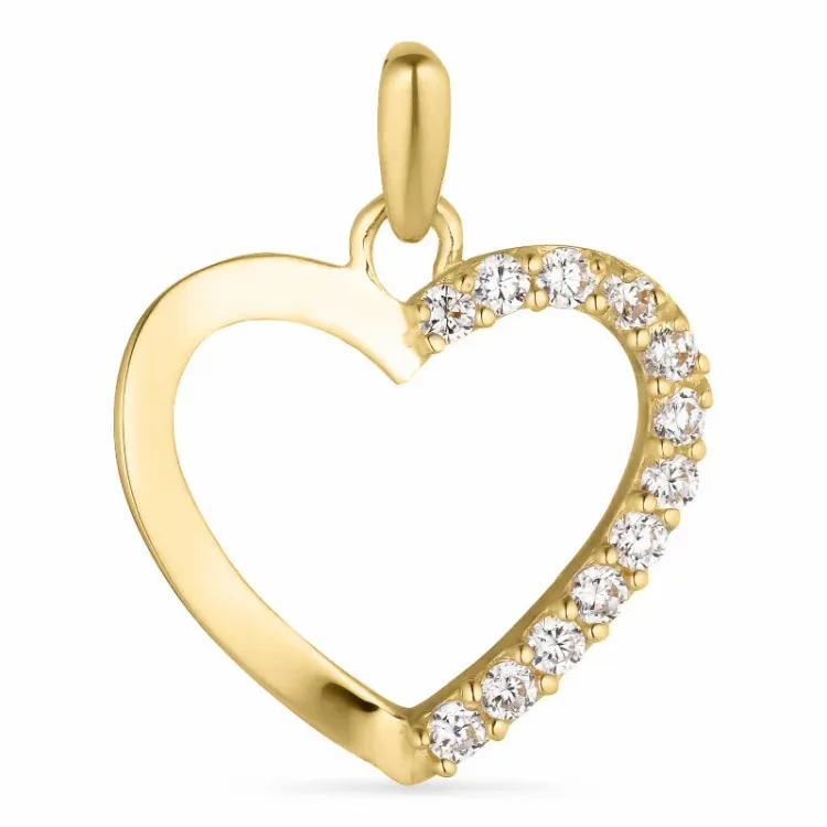 Herz Anhänger aus 14 Karat Gold - Gold Collection