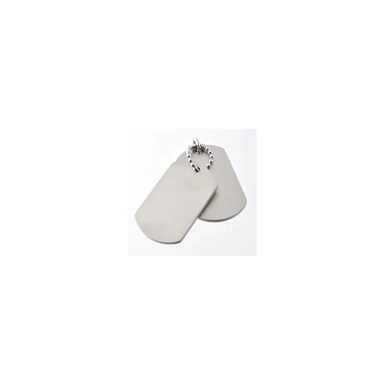 Hard Steel P391 dogtag in Edelstahl