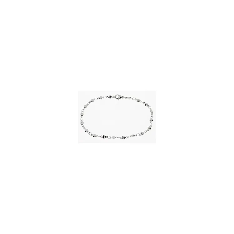 Hard Steel Herz Armband in Stahl