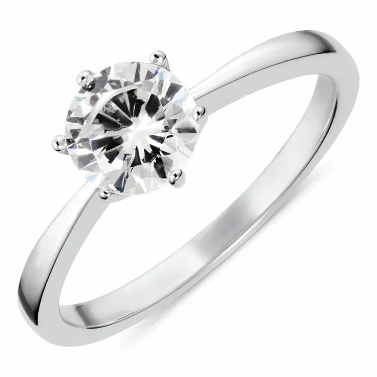 Kollektionsmuster Zirkon Ring aus Silber