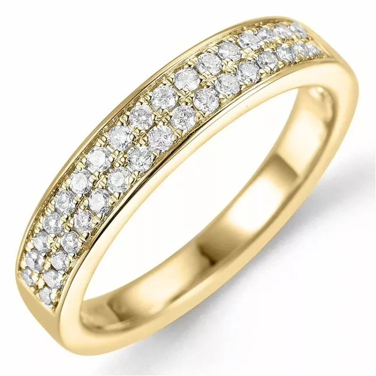 Bestellware - diamantring in 14 karat gold 0,32 ct