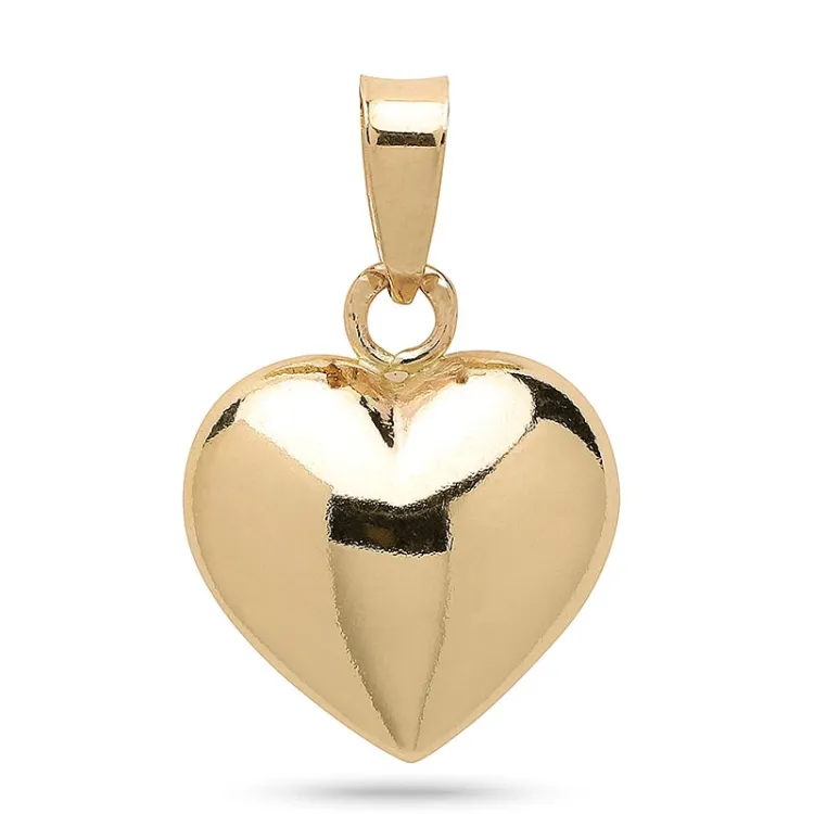 10 x 11 mm Herz Anhänger aus 8 Karat Gold - Amoré