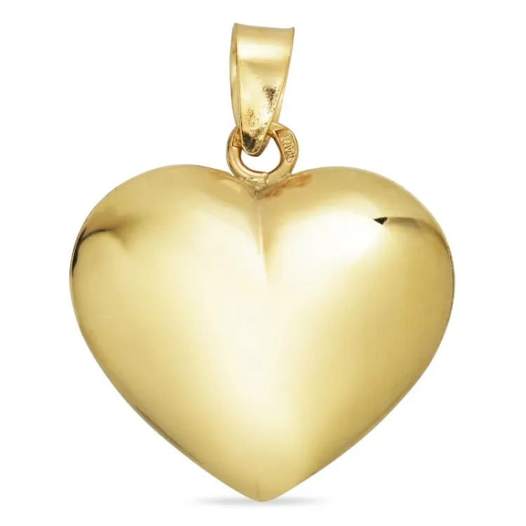 14,5 x 15,5 mm Herz Anhänger aus 8 Karat Gold - Amoré