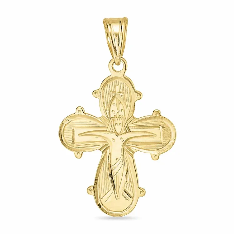 17 x 29 mm Dagmarkreuz aus 8 Karat Gold - Amoré