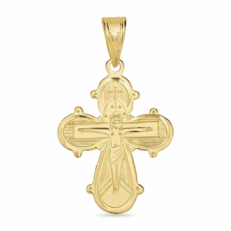 17 x 23 mm Dagmarkreuz aus 8 Karat Gold - Amoré