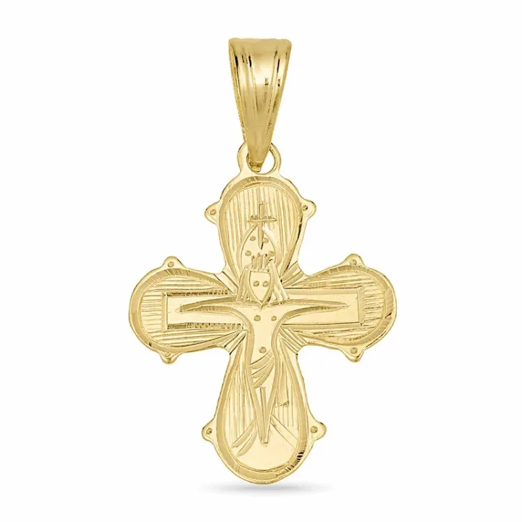 15 x 25 mm Dagmarkreuz aus 8 Karat Gold - Amoré