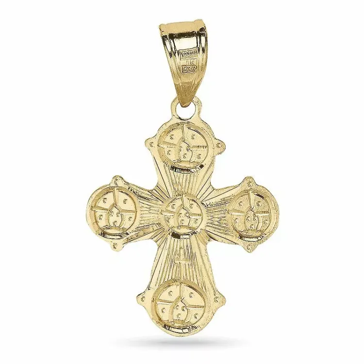 15 x 25 mm Dagmarkreuz aus 8 Karat Gold - Amoré