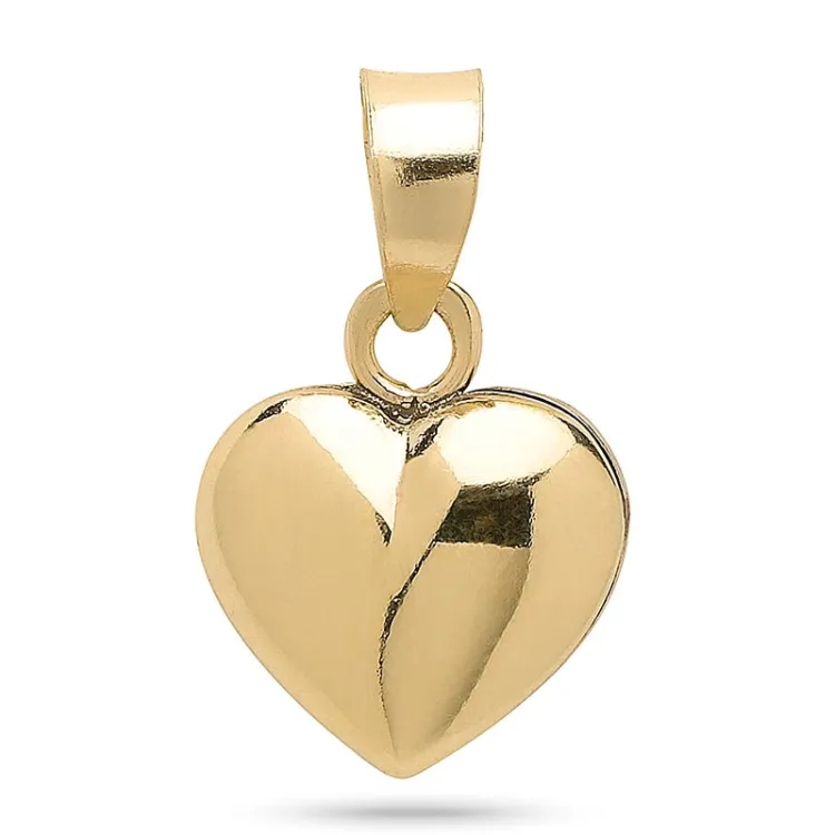 10 x 11 mm Herz Anhänger aus 14 Karat Gold - Amoré