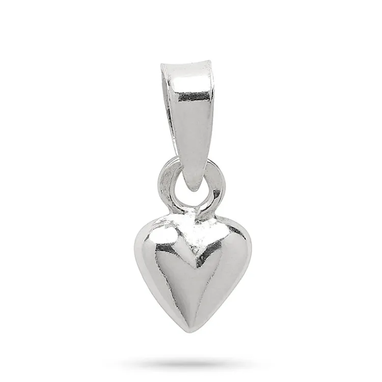 5,5 x 8,5 mm Herz Anhänger aus Silber - Amoré