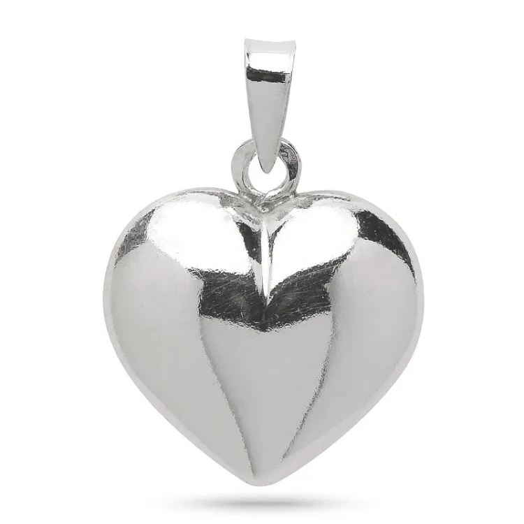14,5 x 16 mm Herz Anhänger aus Silber - Amoré