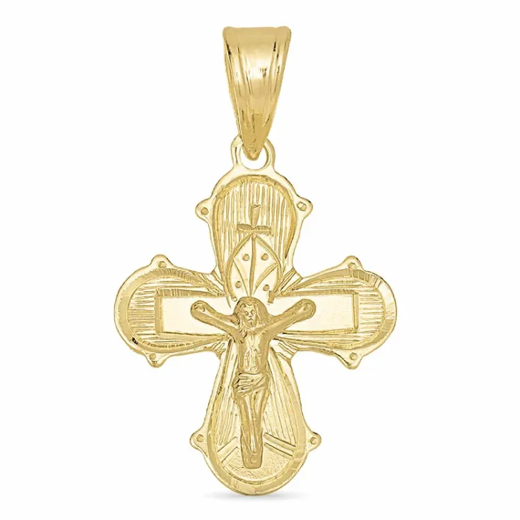 15 x 25 mm Dagmarkreuz aus 8 Karat Gold - Amoré