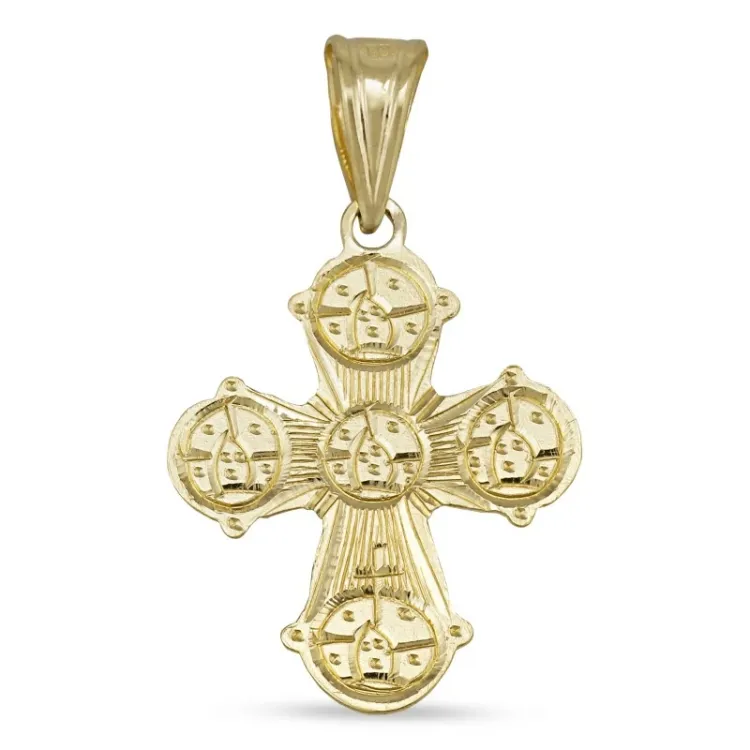 15 x 25 mm Dagmarkreuz aus 8 Karat Gold - Amoré