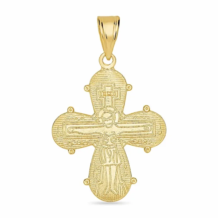 18 x 30 mm Dagmarkreuz aus 14 Karat Gold - Amoré
