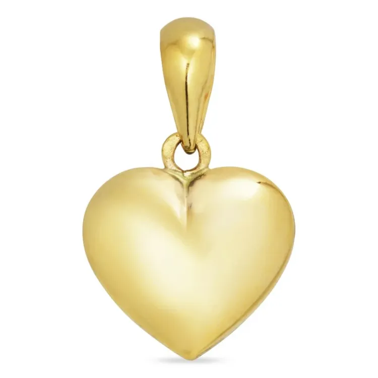 11,5 x 13 mm Herz Anhänger aus 8 Karat Gold - Amoré