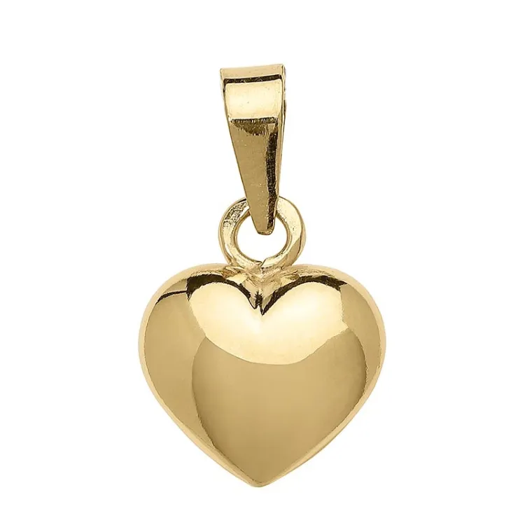 9 x 11 mm Herz Anhänger aus 8 Karat Gold - Amoré