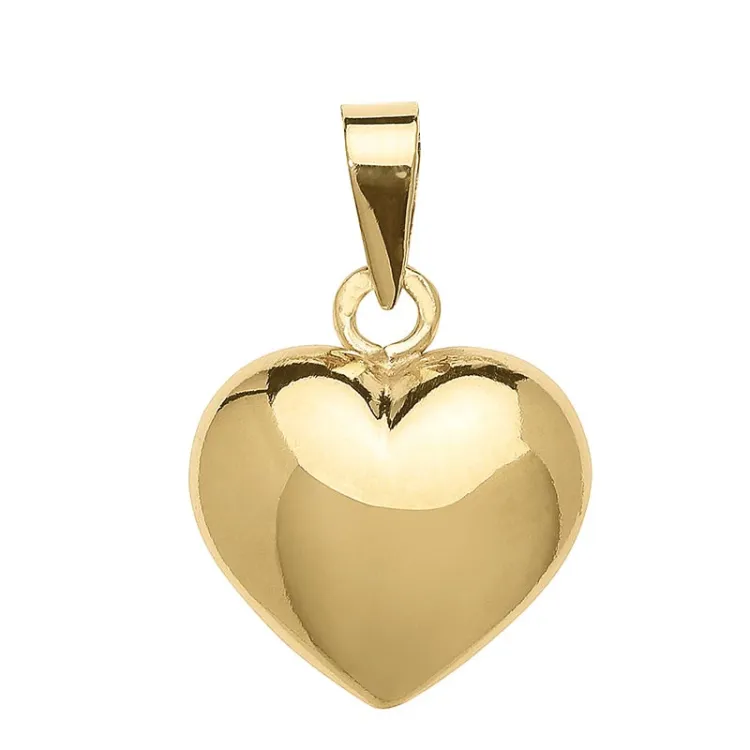 12 x 13 mm Herz Anhänger aus 8 Karat Gold - Amoré
