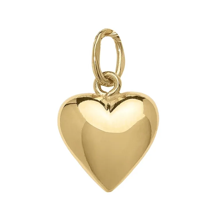 9 x 10 mm Herz Anhänger aus 8 Karat Gold - Amoré