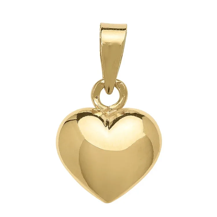 9 x 11 mm Herz Anhänger aus 8 Karat Gold - Amoré